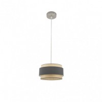 Distribuidor - Lâmpadas Diversas | Colgantes Moderno | COLGANTE KANDY 1XE27 NATURAL/GRIS REGX30X30 CM Ref: 174293028